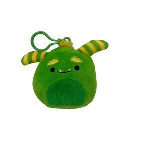 Squishmallow 3.5 inch Callum the Monster Halloween Plush Clip Green Squish Plush
